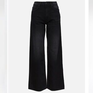 Mother Superior The Spinner Zip Sneak high-rise, wide-leg jeans 26